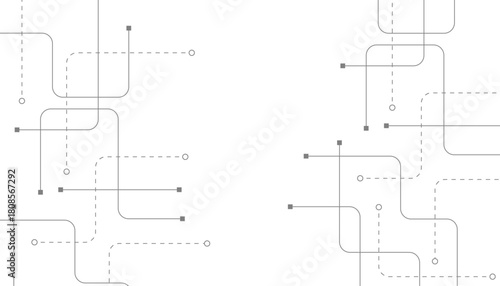 Abstract futuristic technology background. Technology background with crossed lines and dots.