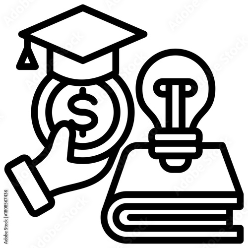 Financial Literacy Icon Element For Design