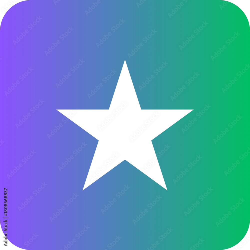 Obraz premium star icon on square internet button