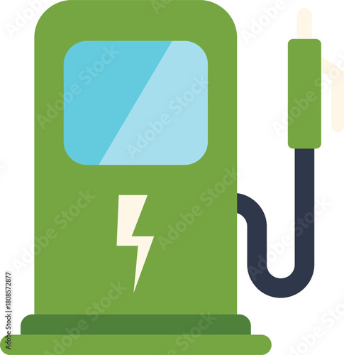 Electric vehicle charging station promoting sustainable transportation and eco friendly practices