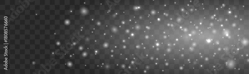 Soft glowing particles float across a clean vector background, forming a gentle radiant cloud. Their shimmering motion adds elegance and depth. Perfect for modern decorative vector designs.