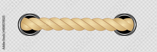 Nautical rope. Round and square rope frames, cord borders. Sailing vector decoration elements. Rope marine, nautical border, cord round, string knot twisted illustration