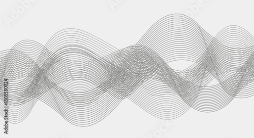 Delicate wave patterns intersect with intricate textures on light background design