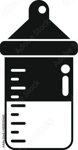 Baby bottle icon displays current milk or formula level for precise infant feeding