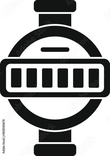 Plumbing pipeline equipment showing water consumption measuring device