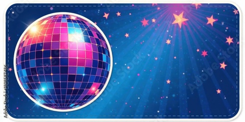 Disco Ball Celebration A Radiant Night of Sparkling Stars and Festive Mirth