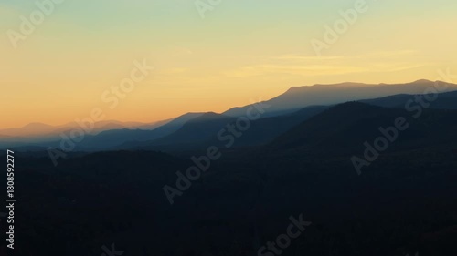 Wallpaper Mural Tranquil cinematic mountain landscape. Nature, Smoky Mountains, Tennessee scenery, national parks, wilderness, travel, calm backgrounds, and atmospheric mountain views. Torontodigital.ca