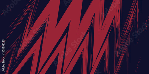 dots red and blue color pattern gradient grunge texture background. Dot pop art comic sport style vector illustration. grunge zig zag vector dots