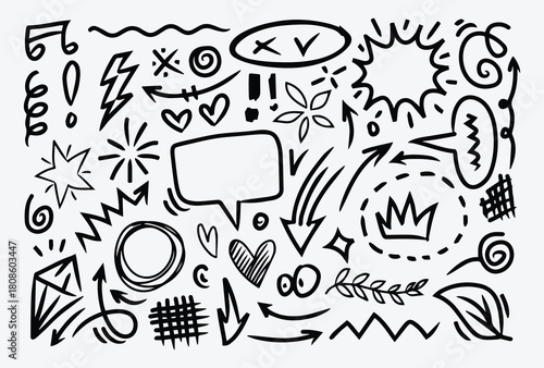 Abstract Doodle Concept Design Pack