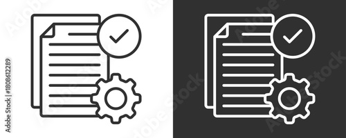 Checklist Icon Set Vector Collection Isolated In Black And White