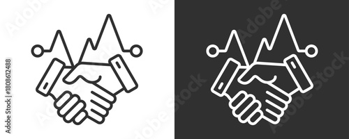 Resistance Icon Set Vector Collection Isolated In Black And White