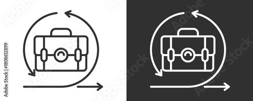 Agility Icon Set Vector Collection Isolated In Black And White