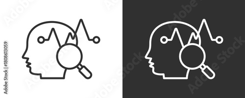 Research Icon Set Vector Collection Isolated In Black And White