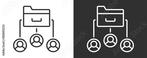 Data Icon Set Vector Collection Isolated In Black And White