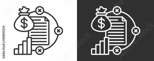 Data Manipulation Icon Set Vector Collection Isolated In Black And White