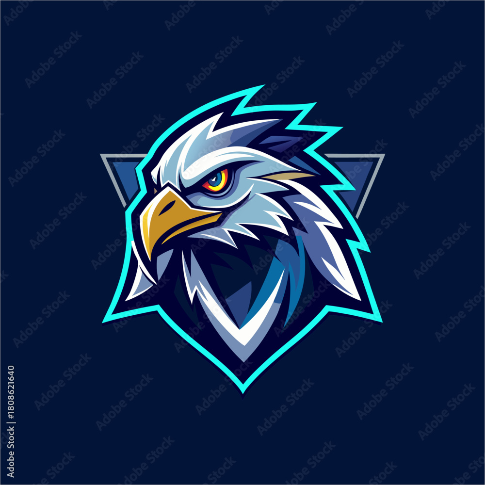 Obraz premium Fierce Eagle Esports Mascot Logo