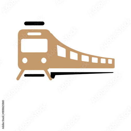 Modern Train Transportation Icon