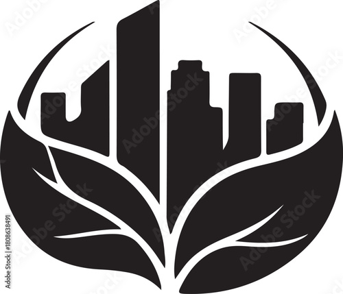 Urban green development logo