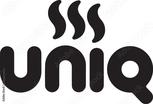 Uniq logo with steam icon