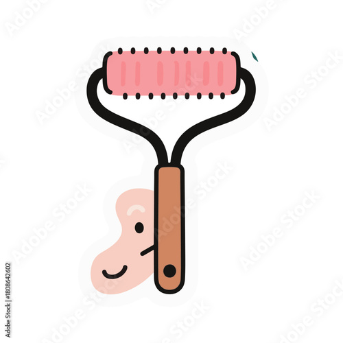 facial roller vector illustration design