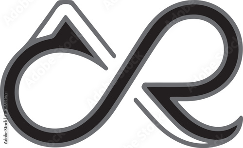 Stylized intertwined cr monogram logo