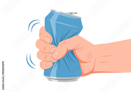 Crushing an Aluminum Can Environmental Responsibility.