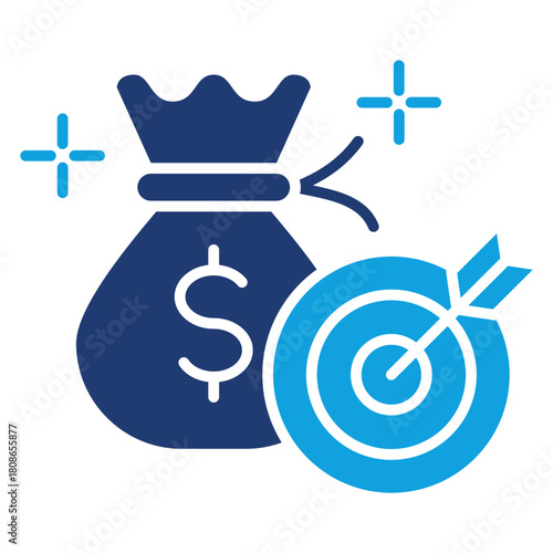 Effectiveness Flat Blue Icon