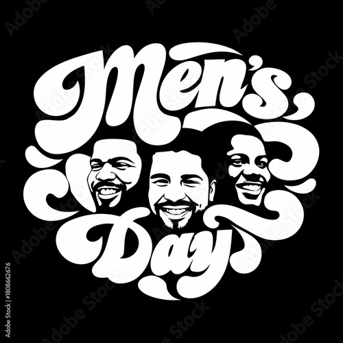 vector illustration of a  international mens day logo