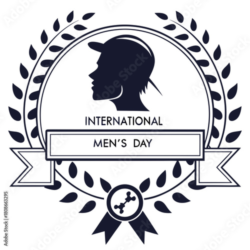 vector illustration of a  international mens day