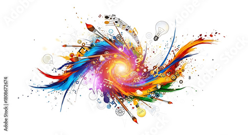Creative Explosion: Art, Music & Ideas - Abstract Digital Artwork, Ideas