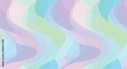 Soft pastel wavy background with flowing translucent shapes creating an ethereal and serene abstract design, perfect for gentle, calming artistic projects