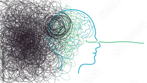 From mental chaos to clarity, a visual metaphor for psychology and mindfulness
