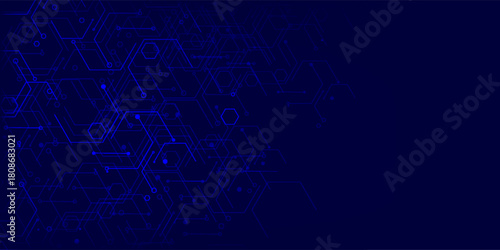 High-tech circuit board digital technology illustration background