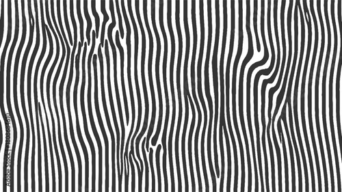 Black and white wavy vertical stripes pattern with organic distortion abstract background