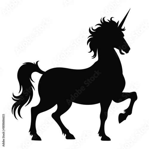 Centaur battle stance Vector, Silhouette, Illustration