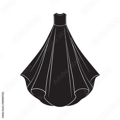 Wide Flare Tent Dress Flowing Silhouette