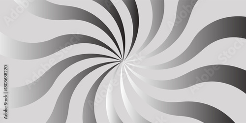 Black and White Swirling radial background Vortex backdrop Helix background