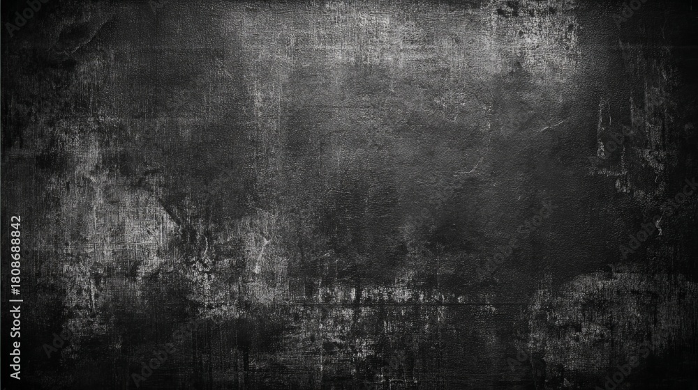 Fototapeta premium Textured Black Canvas with Subtle White Streaks, Grungy Abstract, Background, Copy Space, Dark, Monochrome, Grunge
