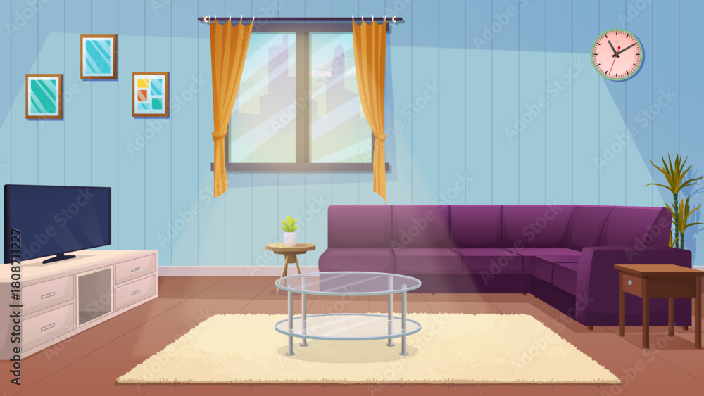 Naklejka premium living room