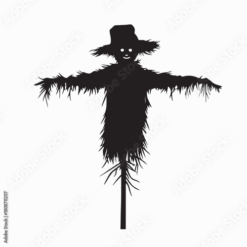 Farm Scarecrow Design Vector Isolated on white background