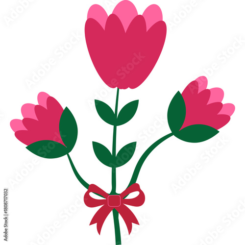 Flat Mother Day Flower