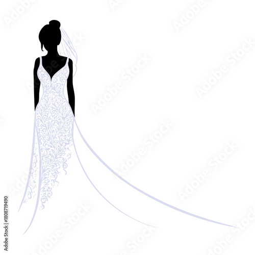 Bride in a wedding dress