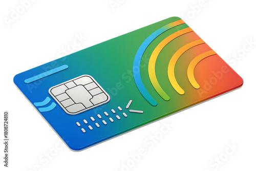 Payment gateway 3d icon colorful design modern graphic idea