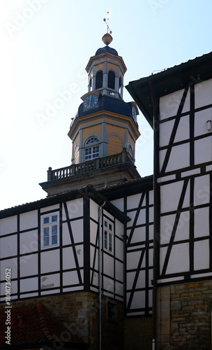 Historical Church in the Old Town of Rinteln, Lower Saxony