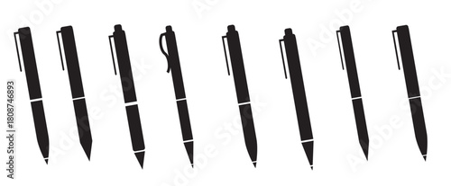 pen simple icon set pen symbol collection vector illustration