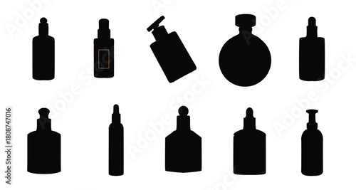 perfume vector set collection graphic clipart design