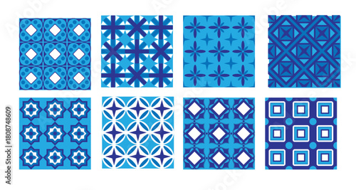 portuguese tile pattern vector