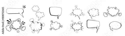pow bubble speech logo boom balloon onomatopoeia