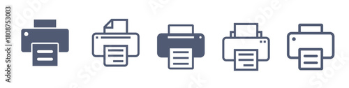 printer icon vector template illustration design