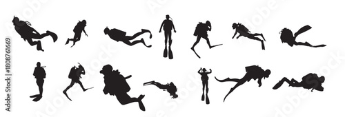 scuba diver silhouette